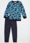 Pajamas long cuffs construction site vehicles light blue - Boys World