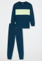 Pyjama lange manchetten nachtblauw - Teens Nightwear