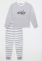 Pigiama lungo righe A righe grigio - Teens Nightwear