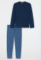 Schlafanzug lang dunkelblau - Casual Essentials