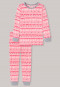Pajamas long fleece cuffs winter Norway pink - Girls World