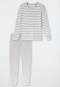 Lange pyjama frottee manchetten gemêleerd - Casual Essentials