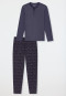 Pyjama lange knoopsluiting kolen - Fine Interlock