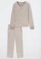 Schlafanzug lang natur - Casual Nightwear