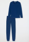 Pyjama lang marineblauw - Comfort Essentials