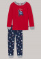 Pigiama lungo, polsini, in cotone biologico, orso polare, camion, rosso: Boys World