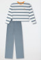 Pigiama lungo a righe multicolore - Teens Nightwear