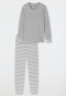 Long pyjamas silver-grey mottled - Casual Essentials