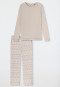Schlafanzug lang wärmend beige - Selected Premium Warming