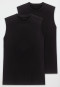 Shirt ärmellos 2er-Pack Muscle Shirt schwarz - Essentials