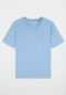 Shirt short sleeve v-neckline pacific blue - Mix+Relax