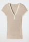 T-shirt manches courtes beige - Revival Agathe