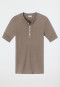 Camicia manica corta marrone-grigio - Revival Karl-Heinz