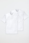 Confezione da 2 maglie a maniche corte in jersey con scollo a V, bianco - American T-Shirt