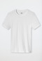 Short-sleeved shirt stretchy jersey crew neck white - Long Life Soft