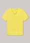 Shirt kurzarm Jersey Knopfleiste gelb - Mix+Relax