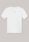Shirt kurzarm Jersey Knopfleiste weiß - Mix+Relax