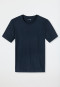 Maglietta a maniche corte girocollo in jersey blu scuro - Mix + Relax