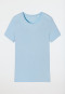 Shirt korte mouwen modal hemelsblauw - Mix+Relax