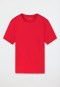 Shirt korte mouwen biologisch katoen gemerceriseerd rood - Mix+Relax