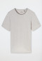 Shirt korte mouw Organic Cotton strepen beige - Mix+ Relax