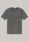 T-shirt à manches courtes gris foncé chiné à col rond - Mix & Relax Cotton Modal