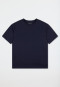 Shirt kurzarm Sweat-Qualität nachtblau - Mix+Relax