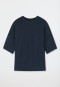 Shirt kurzarm Tencel nachhaltig Oversized dunkelblau - Mix+Relax