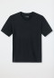 Shirt korte mouwen V-uitsnijding zwart - Mix+Relax
