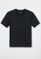 Shirt short-sleeved V-neck black - Mix & Relax