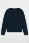 Tee-shirt manches longues interlock coton bio bleu nuit - Mix+Relax
