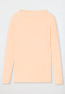 Shirt long-sleeved interlock submarine neckline apricot - Mix+Relax