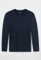 Long-sleeved shirt crew neck dark blue - Mix & Relax Cotton