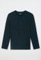 Shirt lange mouwen knoopsluiting nachtblauw - Mix+ Relax