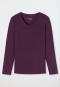 Shirt long-sleeved modal V-neck plum - Mix & Relax