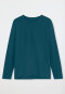 Shirt lange mouwen ronde hals petrol - Mix+ Relax