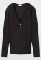 Shirt long-sleeved black - Revival Agathe