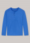 Shirtmet  lange mouwen Serafino-kraag knoopsluiting royal  Mix+Relax