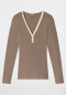 Shirt langarm taupe - Revival Agathe