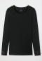 Shirt lange mouwen Tencel wol kant zwart - Wool x Tencel