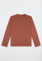 Maglietta manica lunga terracotta - Mix+ Relax
