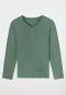 Shirt lange mouwen V-hals groen - Mix+ Relax