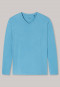 Shirt langarm V-Ausschnitt hellblau - Mix+Relax
