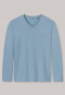 Shirt langarm V-Ausschnitt hellblau - Mix & Relax Cotton