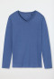 Shirt langarm V-Ausschnitt jeansblau - Mix+Relax