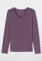 Shirt langarm V-Ausschnitt malve - Mix+Relax