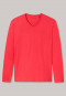 Shirt langarm V-Ausschnitt rot - Mix+Relax