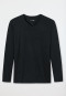 Long-sleeved shirt V-neck black - Mix + Relax