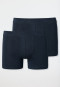 Boxer briefs 2-pack organic cotton midnight blue - 95/5