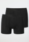 Boxer briefs 2-pack organic cotton black - 95/5